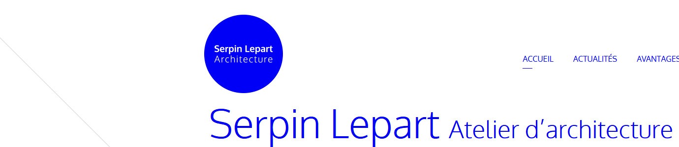 Catpure d'écran du site Serpin Lepart